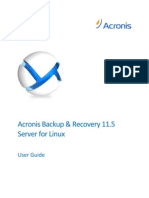 Acronis utilisation