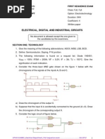 First Sequence test in Digital And Analog Electronics