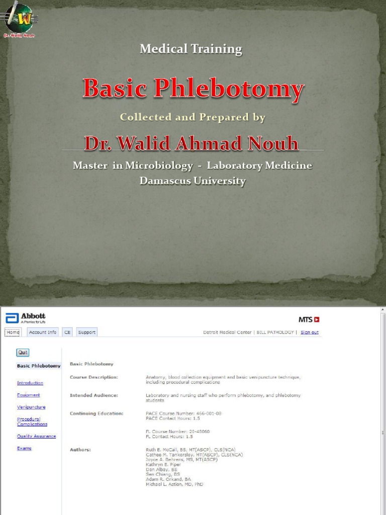 Phlebotomy procedure step by step picture