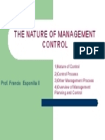 The Nature of Management Control by Mr. Francisco D. Esponilla II