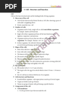 NCERT Science Solutions Class8-
Cell Structure & Function