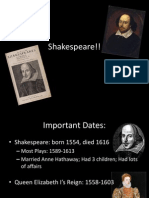 Intro to Shakespeare