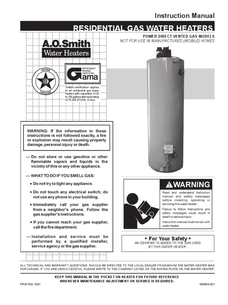 GPDL 50 | PDF | Water Heating | Hvac