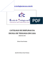 Catalogo Geral Disciplinas ETC 2012