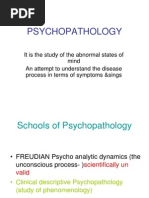 Schools of Psychopathology