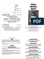 January 20, 2013 Church Bulletin