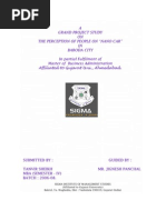 Download Grand Project on NANO Car by jignay SN12317728 doc pdf