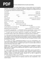 Contrato de Aluguel