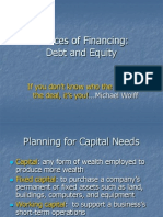 Source of Financing