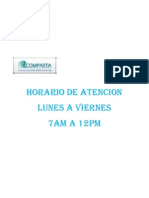 Horario de Atencion