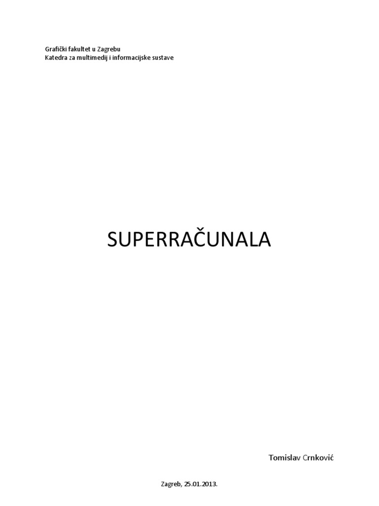 Superračunala | PDF