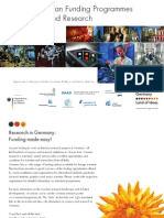 German Funding Programmes for Science and Research