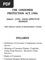 The Consumer Protection Act, 1986