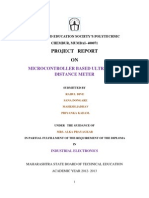 Report On Ultrasonic Distance Meter