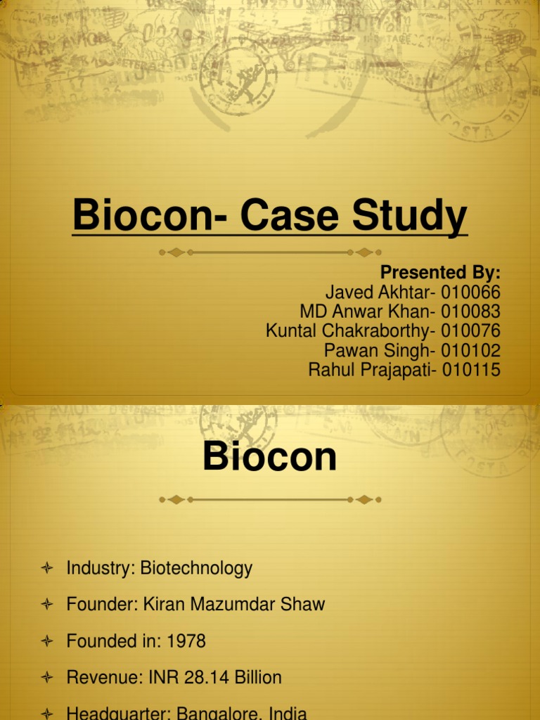 Biocon india case study picture
