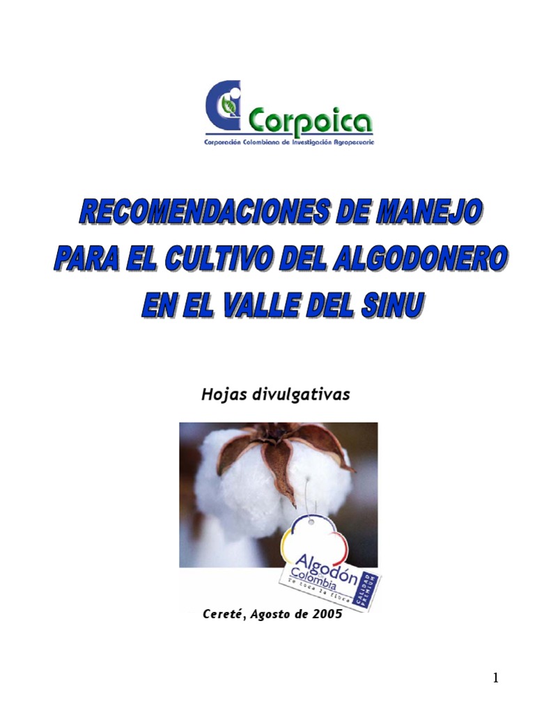 MANEJO DEL ALGODÓN Algodón Fertilizante