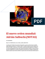 El Nuevo Orden Mundial: Adrián Salbuchi. (NOTAS)