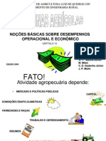 Noções de desempenho operacional e econômico em mecanização agrícola