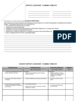 Student Support Leadership - Planning Template: Cluster Members