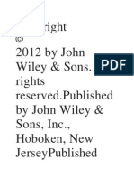2012 by John Wiley & Sons. All Rights Reserved - Published by John Wiley & Sons, Inc., Hoboken, New Jerseypublished