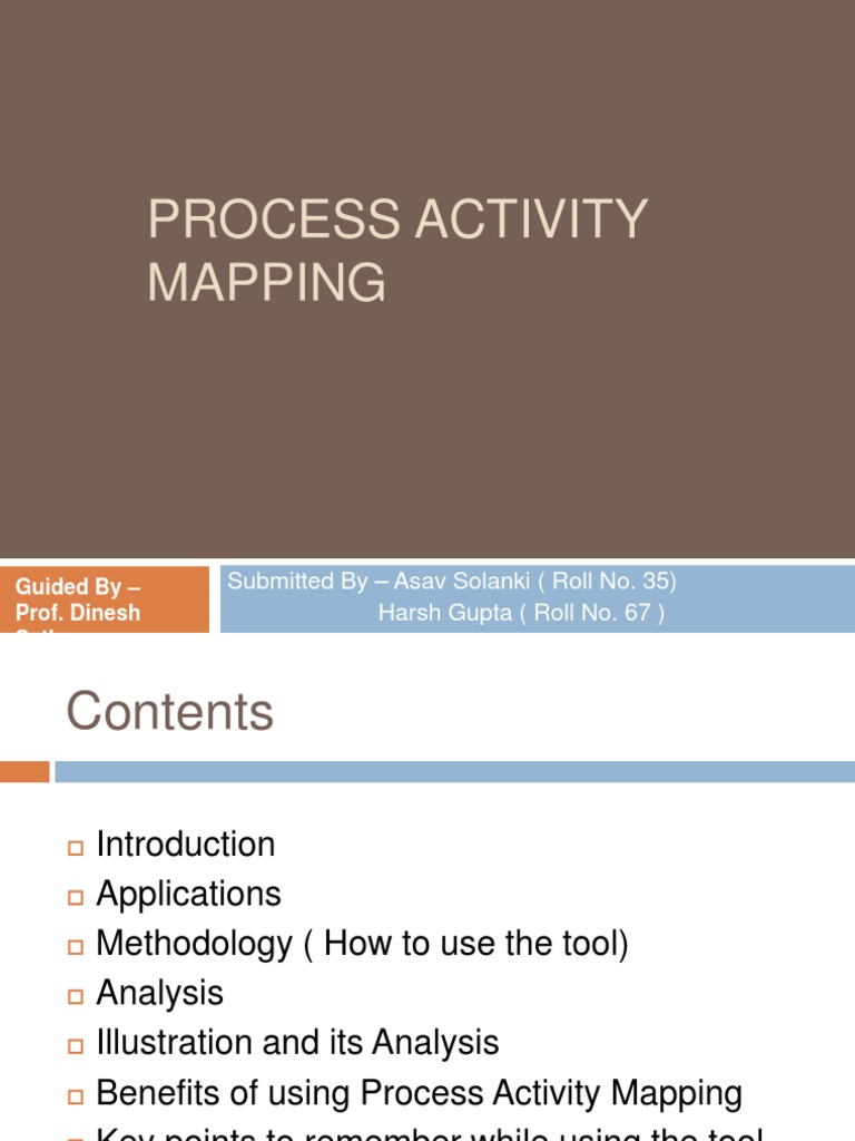 Process Activity Mapping Overview | PDF | Inventory | Supply Chain