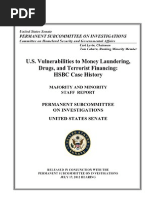 Psi Report Hsbc Case History 9 6 2 Hsbc Money Laundering
