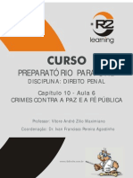 6 Crimes contra a paz e f%C3%A9 p%C3%BAblica art 300 a 311