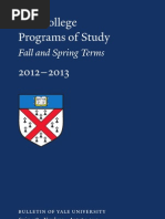 Yale College Program of Study