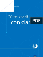 Cómo Escribir Con Claridad Comisión Europea