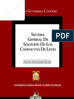 Sistema General de Solucion de Los Conflictos de Leyes