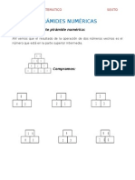 Raz. Matematico 6° Grado SEMANA 1 TEORIA Piramides Numericas II