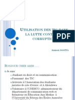 Utilisation Des Tic Dans La Lutte Contre La Corruption by Sédrick NGOTTA