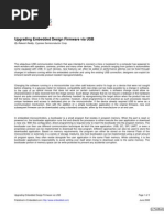 Upgrading Embedded Design Firmware via USB