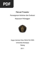 Download Manual Prosedur Penanganan Keluhan Pelanggan by suyatno hendro SN123270762 doc pdf