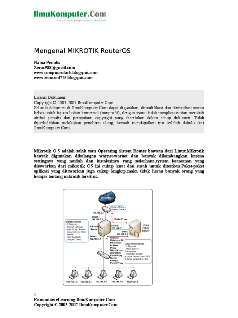 Mikrotik | PDF