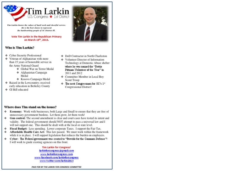 Who Is Tim Larkin? | PDF