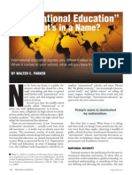 International Education - What's in a Name?