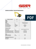 Hydraulic Excavator-Technical Specifications