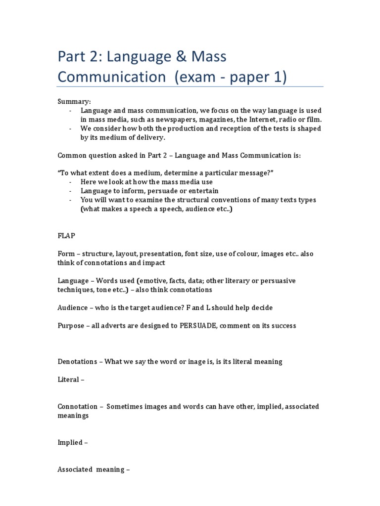 Ib english paper 1 example picture