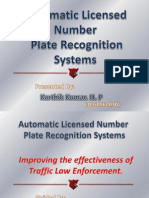 Automatic Licensed Number Plate Recognition Systems