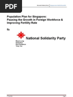 Download Population Plan for Singapore Pausing the growth in foreign workforce  improving fertility rate by NSPsg SN123300655 doc pdf