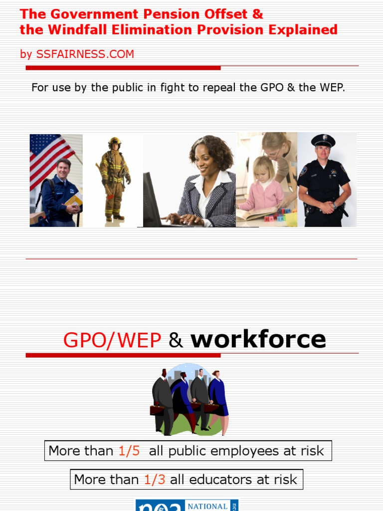 The Government Pension Offset and The Windfall Elimination Provision