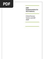 Download ERP Implementation for Steel Industry by Saurav Gupta SN123304528 doc pdf