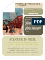 Closed SEA: The Cu Mediterranean Studies Group