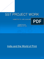 SST Project Work: Submitted To - Mrs. Alka Mam