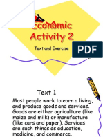 Economic Activity 2: Text and Exercise