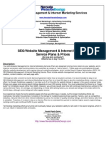 SEO/Website Management & Internet Marketing Service Plans & Prices