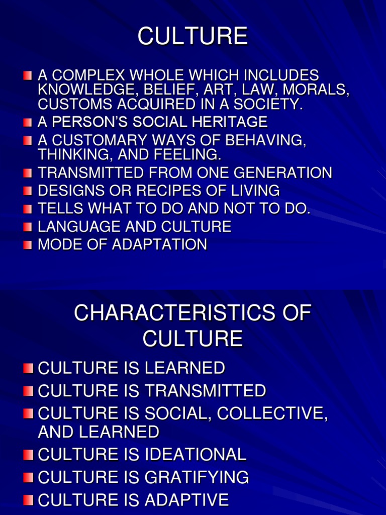Culture | PDF | Traditions | Value (Ethics)