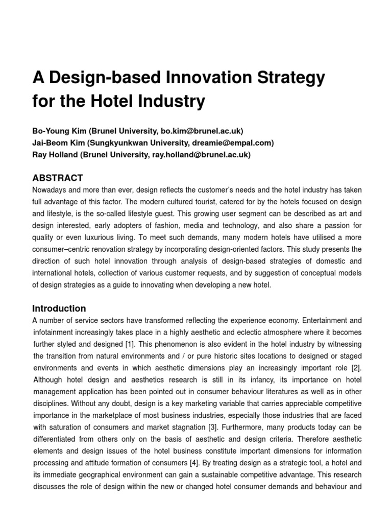 Hotel Design Guidelines Pdf
