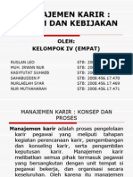 Manajemen Karir: Sistem Dan Kebijakan (Makalah)